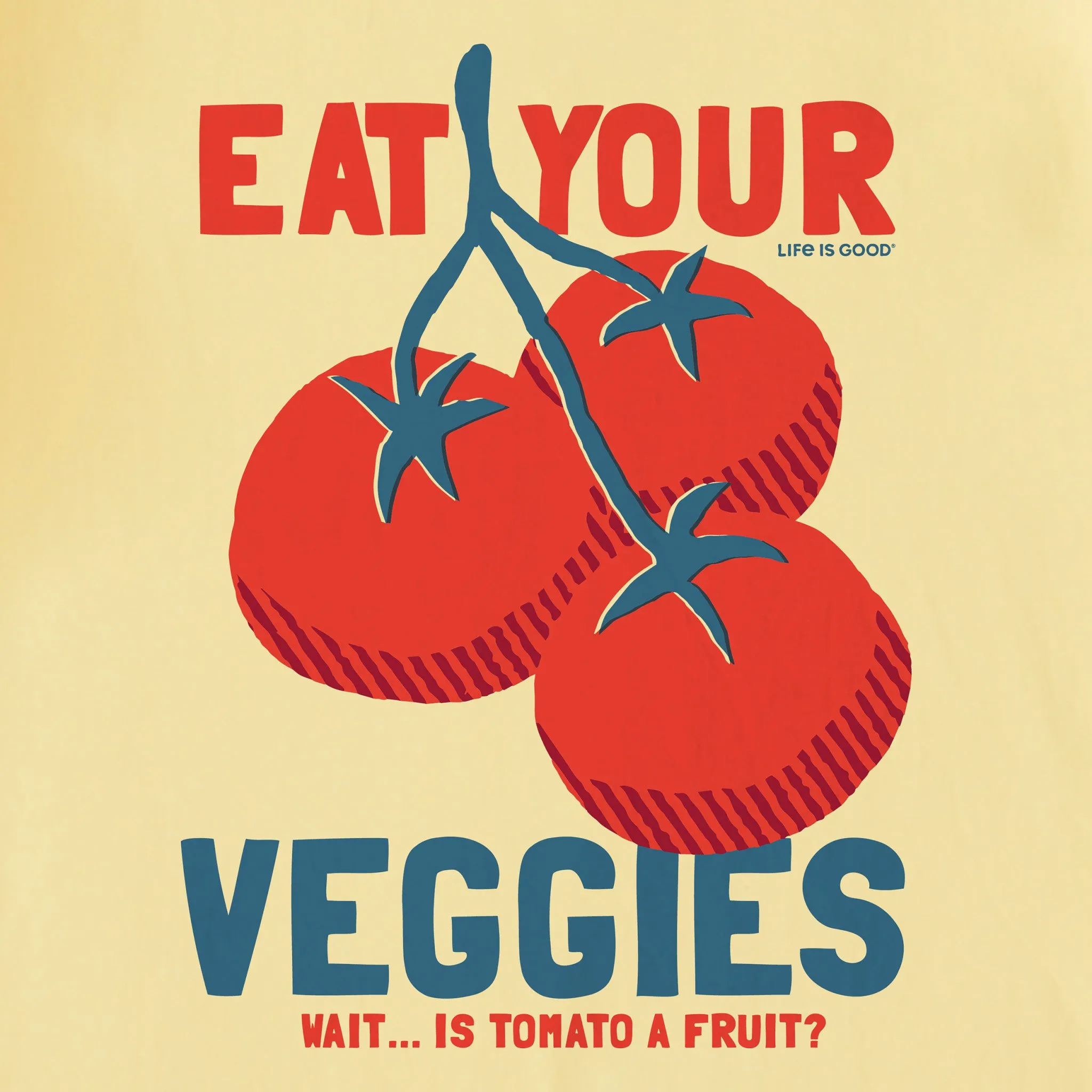 Kids Eat Your Veggies Short Sleeve Crusher Tee Life is Good