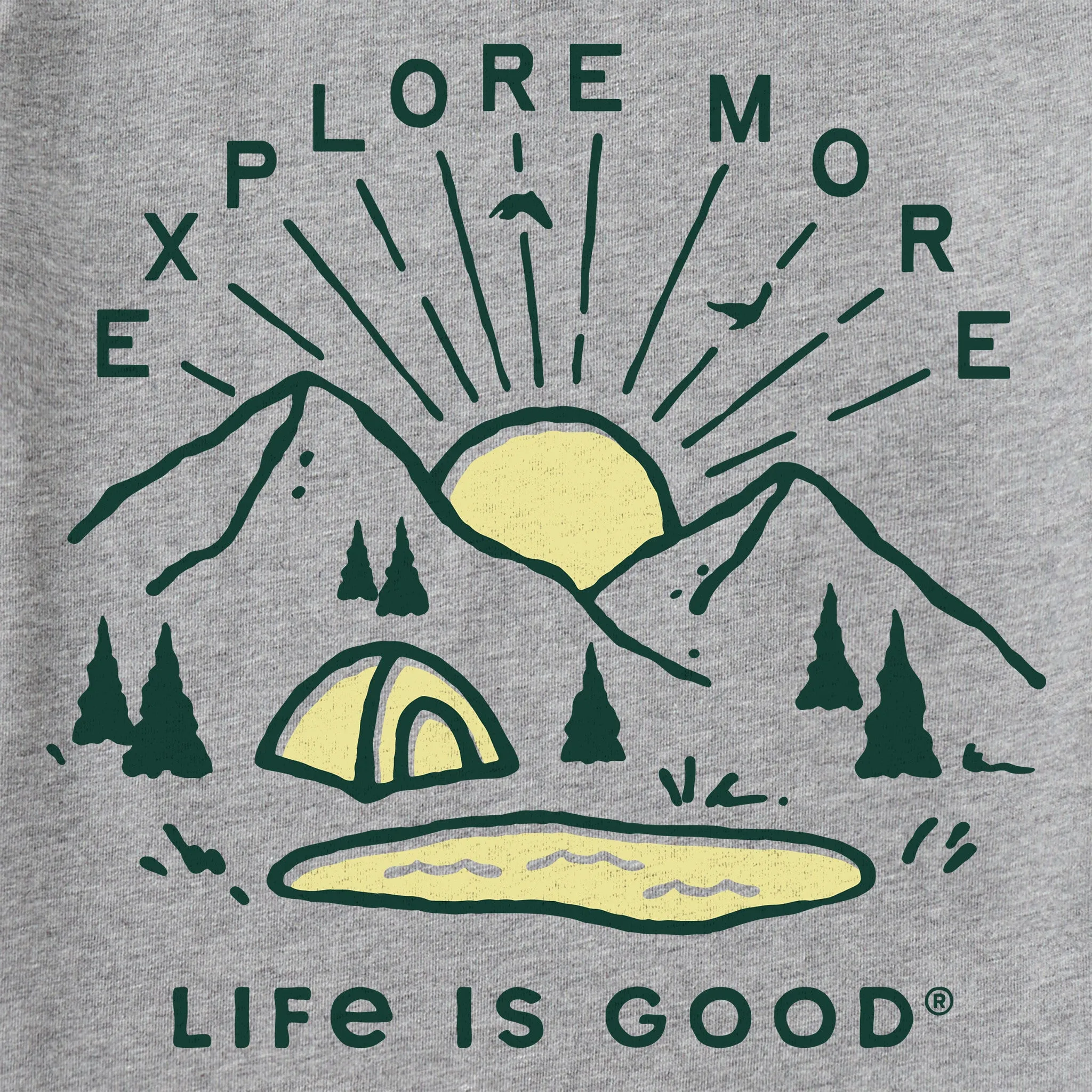 Kids Explore More Sunset Long Sleeve Crusher Tee Life is Good