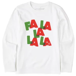 Kids Fa La La Long Sleeve Crusher Tee Life is Good