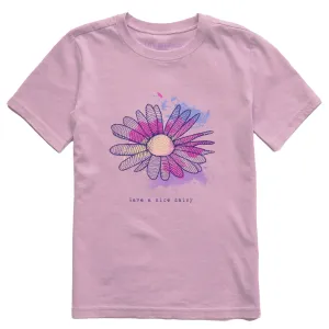 Kids Fineline Have a Nice Daisy Short Sleeve Crusher Tee Life is Good
