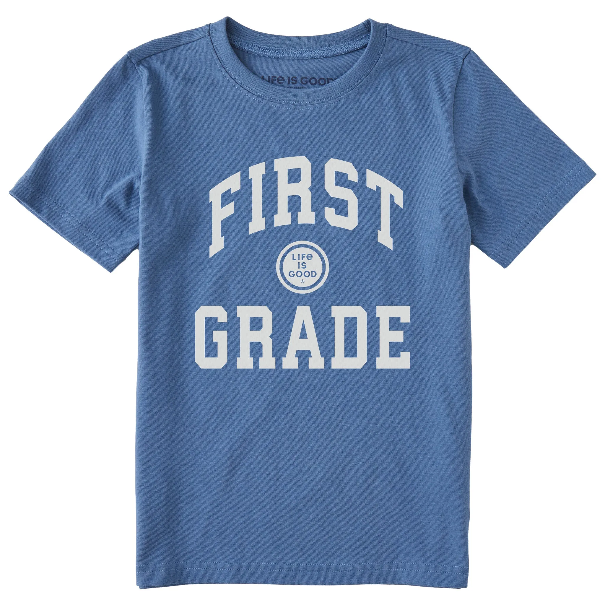Kids First Grade Short Sleeve Crusher Tee Life is Good