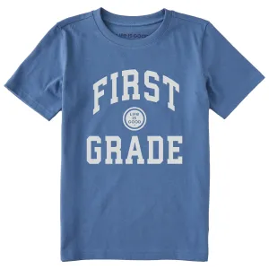 Kids First Grade Short Sleeve Crusher Tee Life is Good