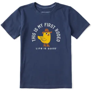 Kids First Rodeo Chick Short Sleeve Crusher Tee Life is Good