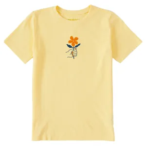 Kids Flower in Hand Short Sleeve Crusher Tee Life is Good