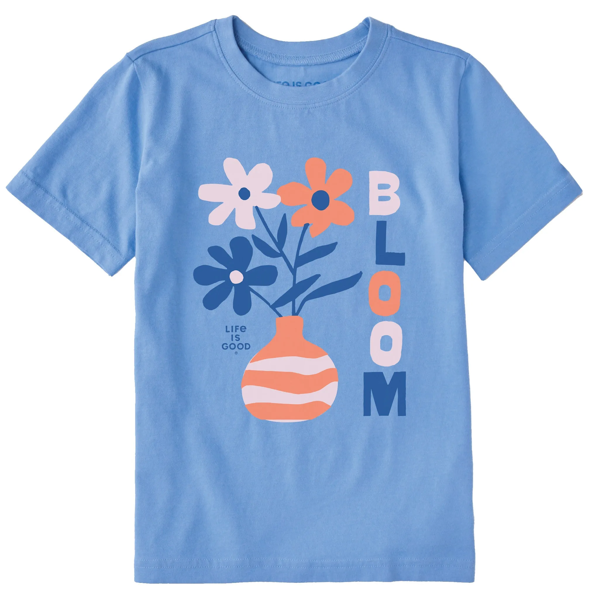 Kids Flowers in Bloom Short Sleeve Crusher Tee Life is Good