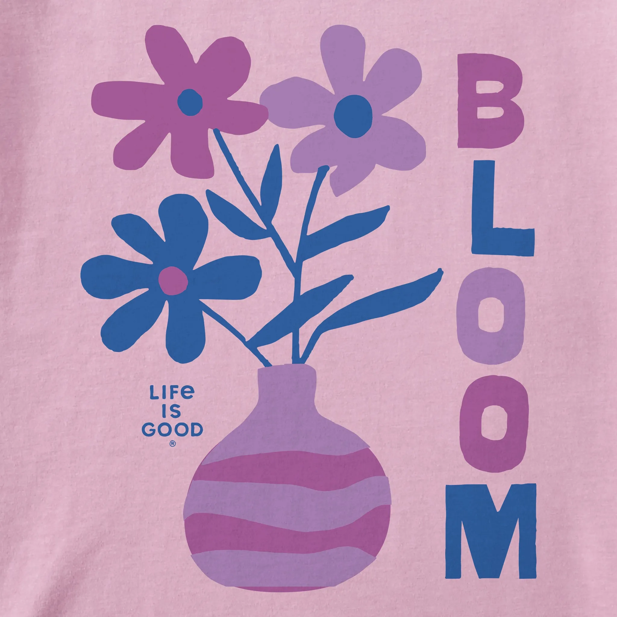 Kids Flowers in Bloom Short Sleeve Crusher Tee Life is Good