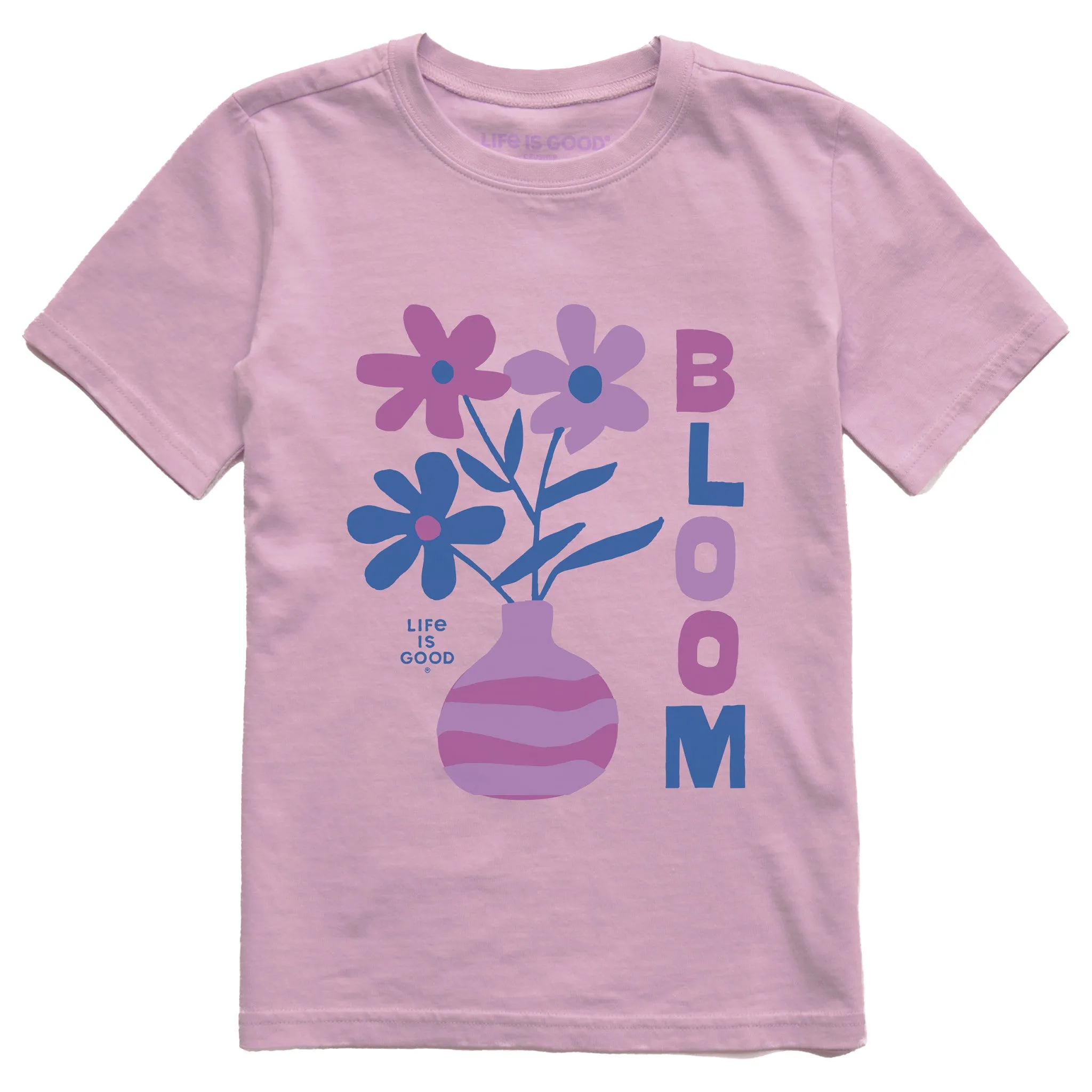 Kids Flowers in Bloom Short Sleeve Crusher Tee Life is Good