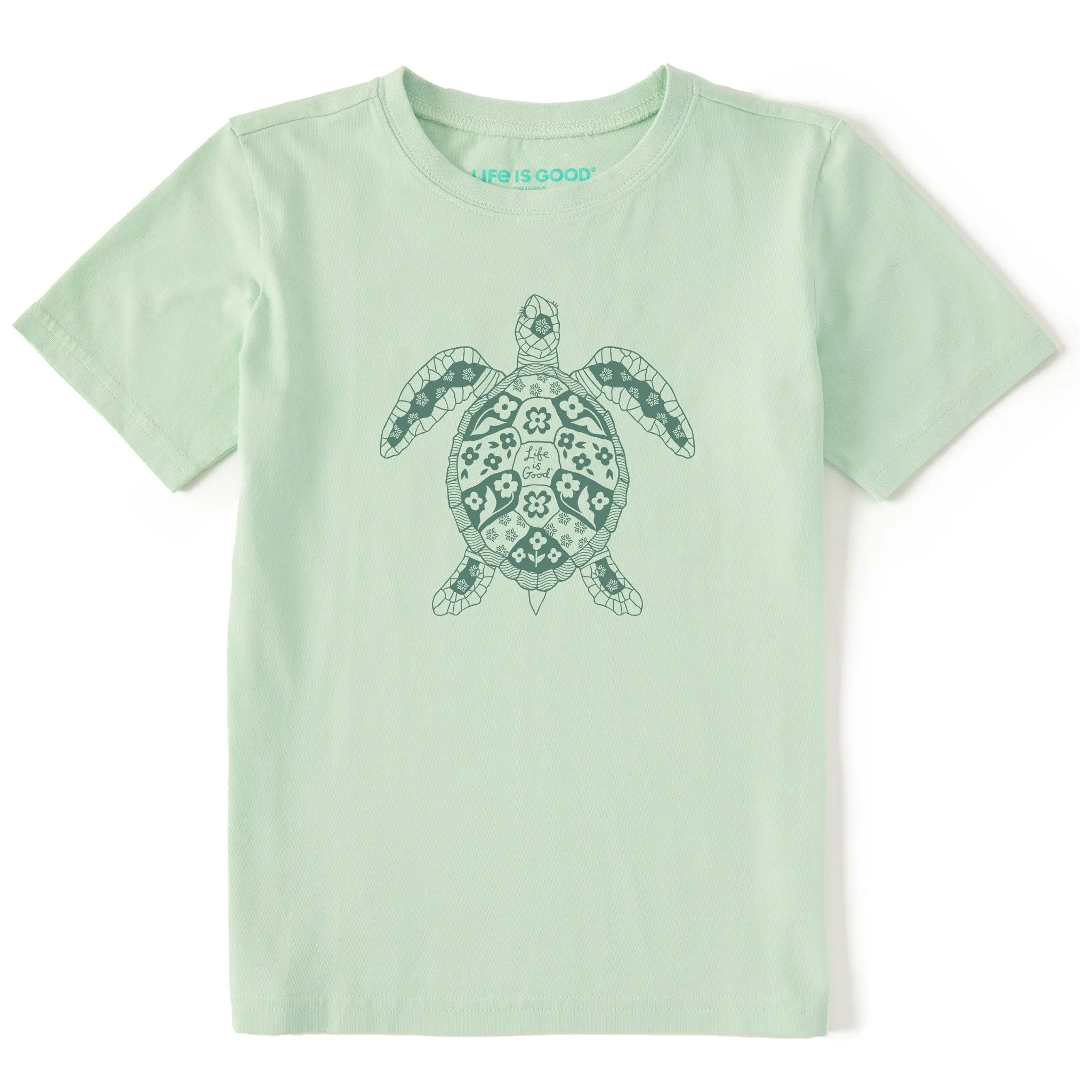 Kids Flurtle Short Sleeve Crusher Tee Life is Good