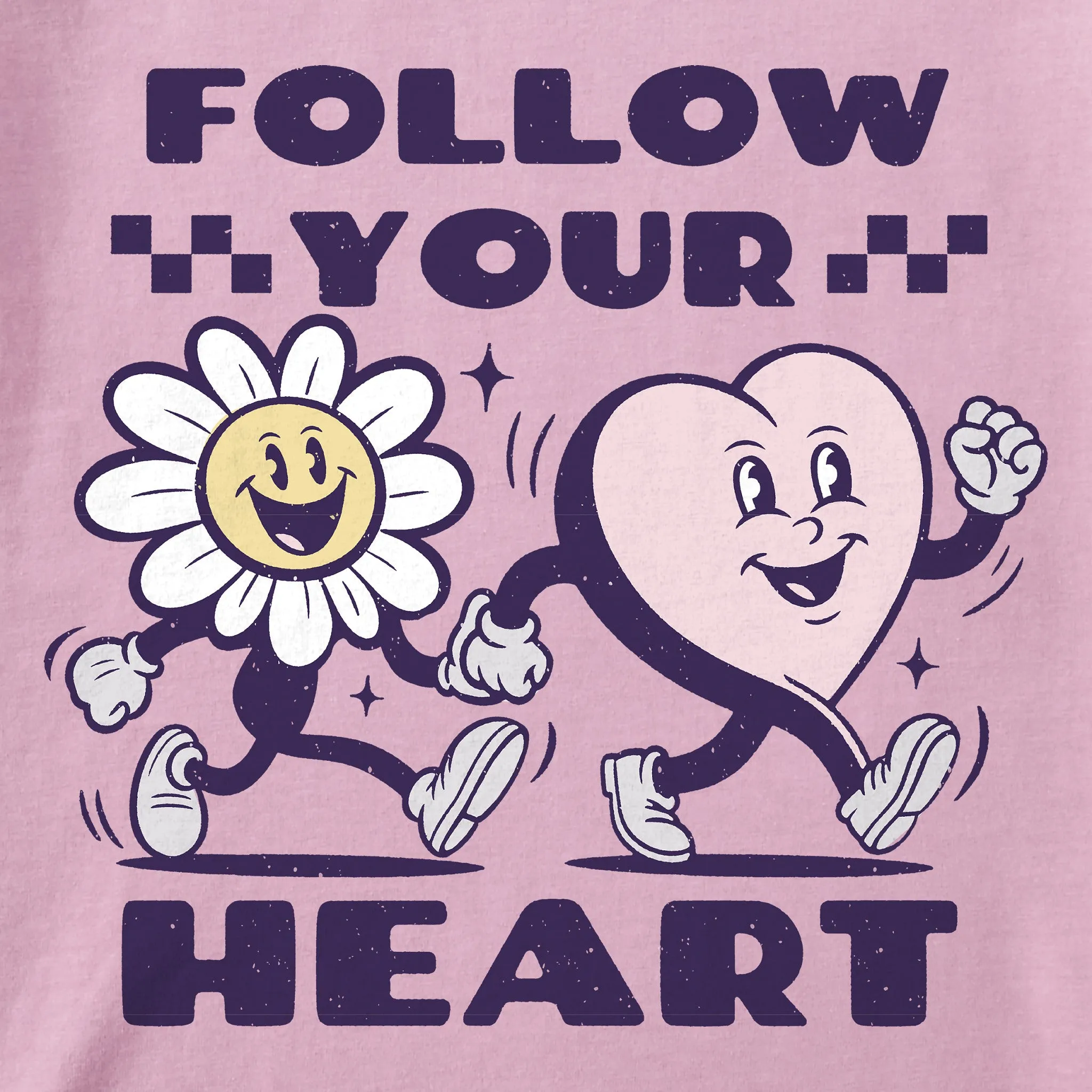 Kids Follow Your Heart Mascots Short Sleeve Crusher Tee Life is Good
