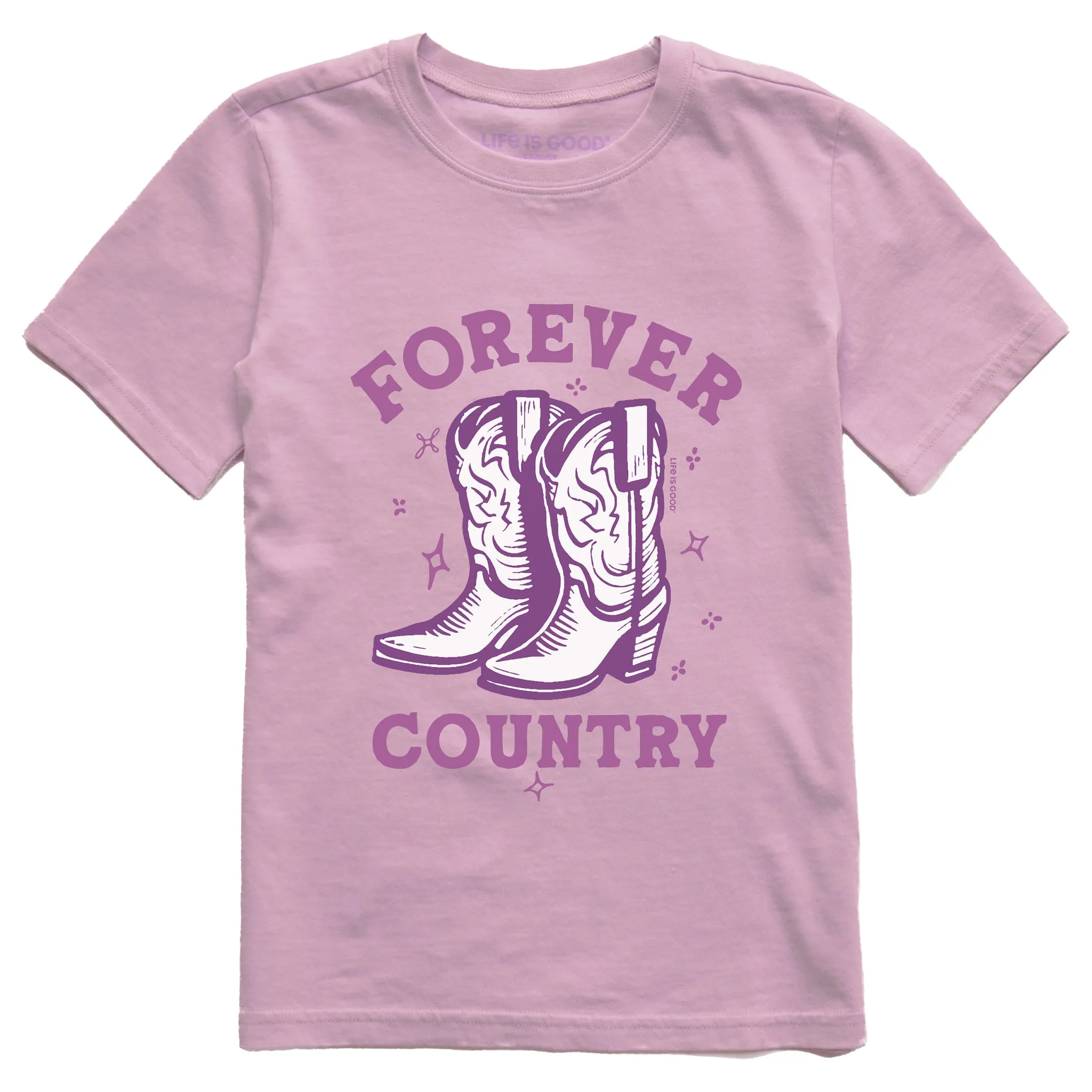 Kids Forever Country Short Sleeve Crusher Tee Life is Good