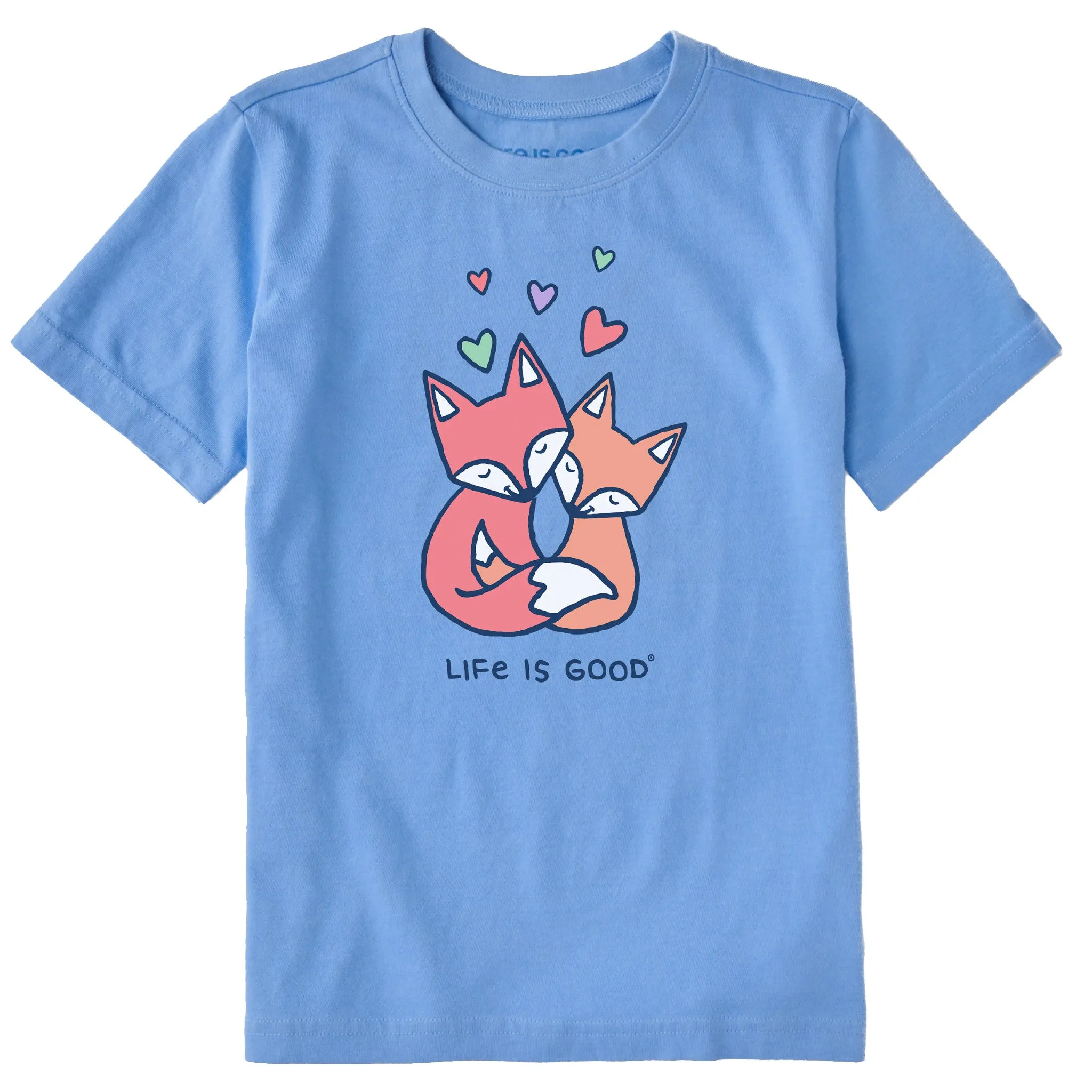 Kids Fox Love Short Sleeve Crusher Tee Life is Good