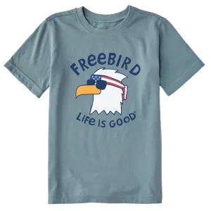 Kids Freebird Cool Eagle Short Sleeve Crusher Tee Life is Good