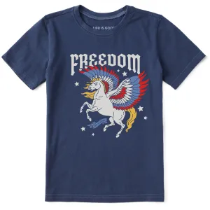 Kids Freedom Pegasus Short Sleeve Crusher Tee Life is Good