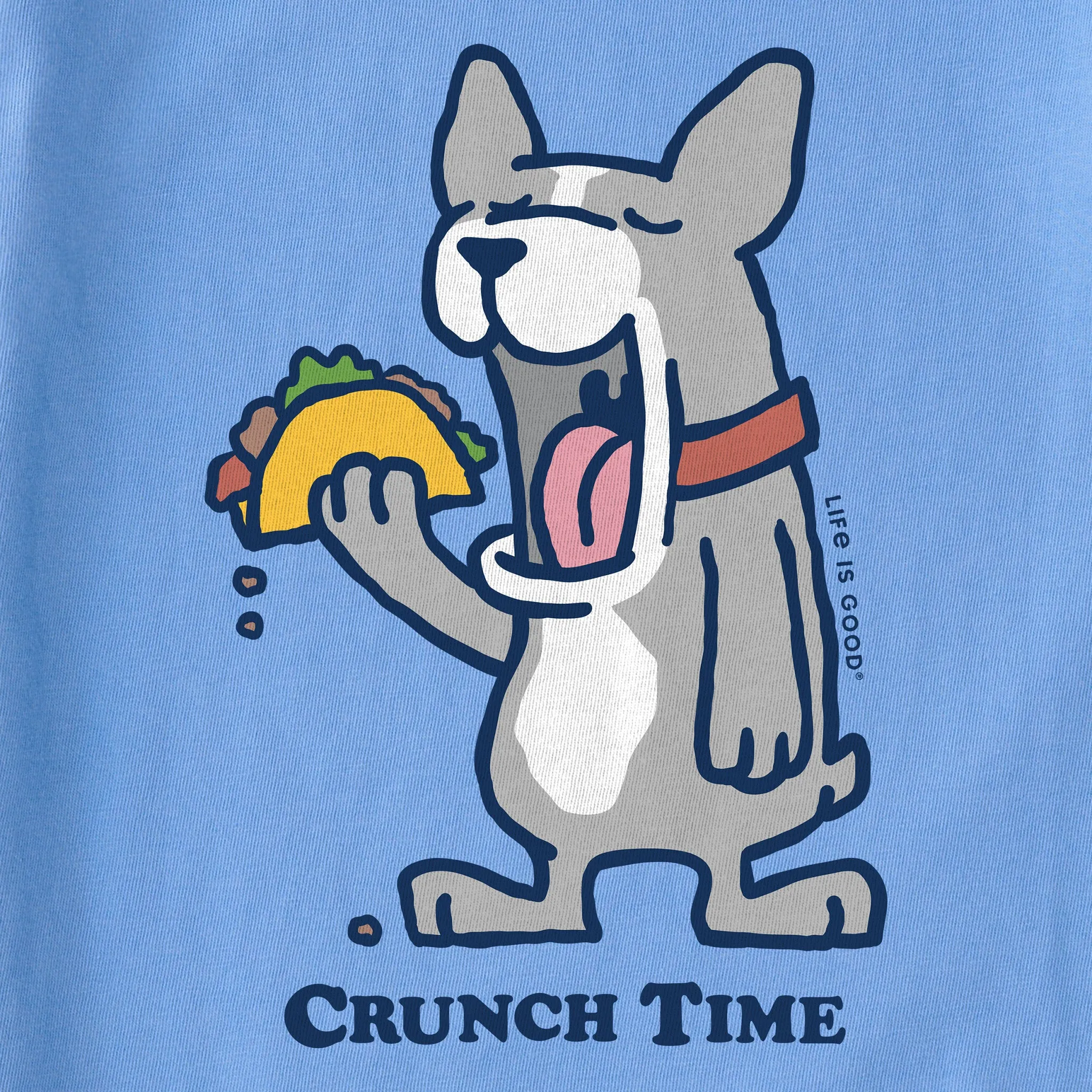 Kids Frenchy Crunch Time Short Sleeve Crusher Tee Life is Good