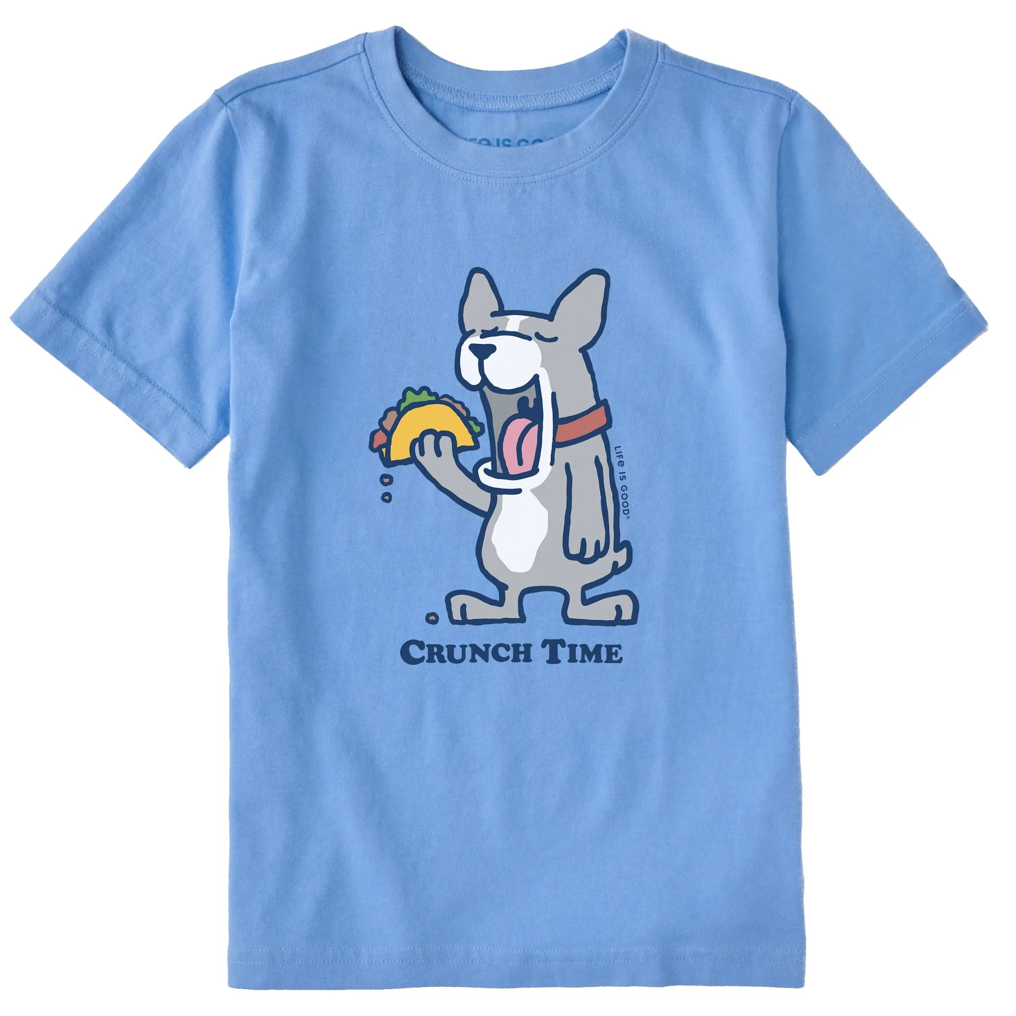 Kids Frenchy Crunch Time Short Sleeve Crusher Tee Life is Good