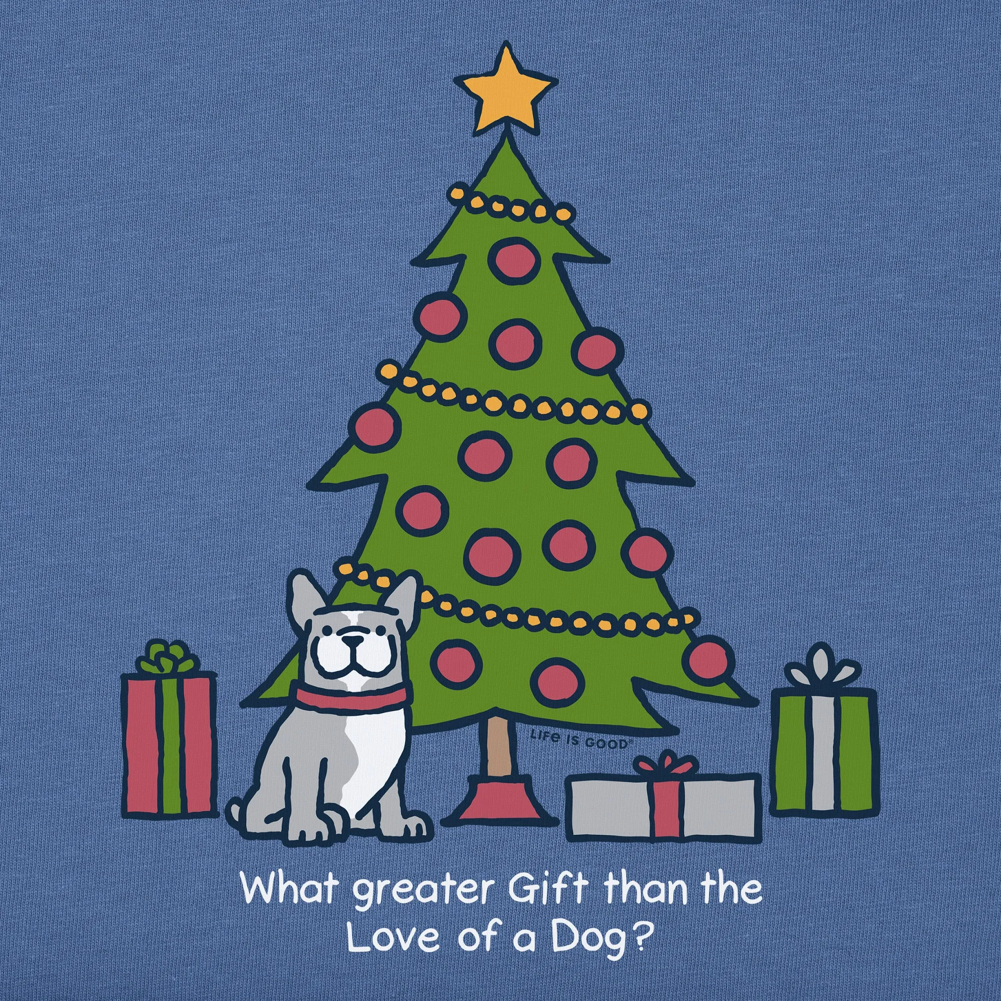 Kids Frenchy Greater Gift Long Sleeve Crusher Tee Life is Good