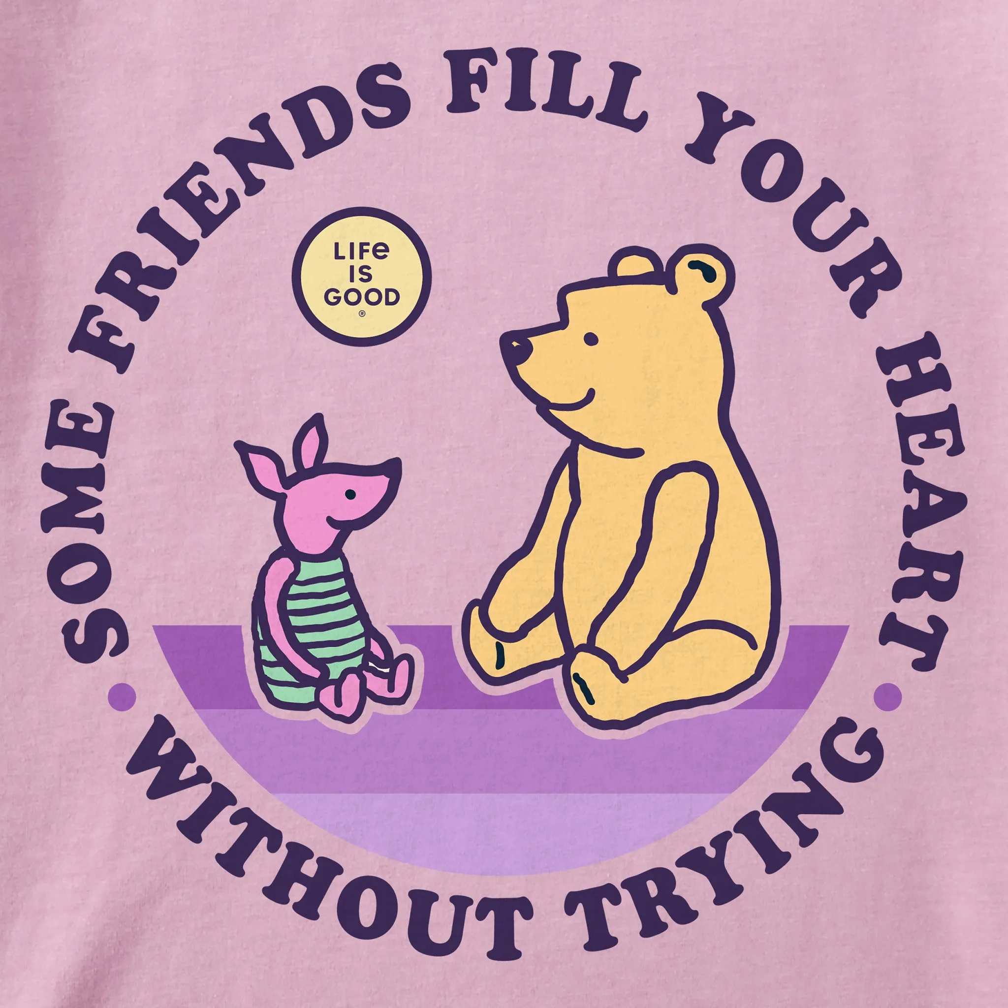Kids Friends Fill Your Heart Winnie Short Sleeve Crusher Tee Life is Good