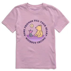 Kids Friends Fill Your Heart Winnie Short Sleeve Crusher Tee Life is Good