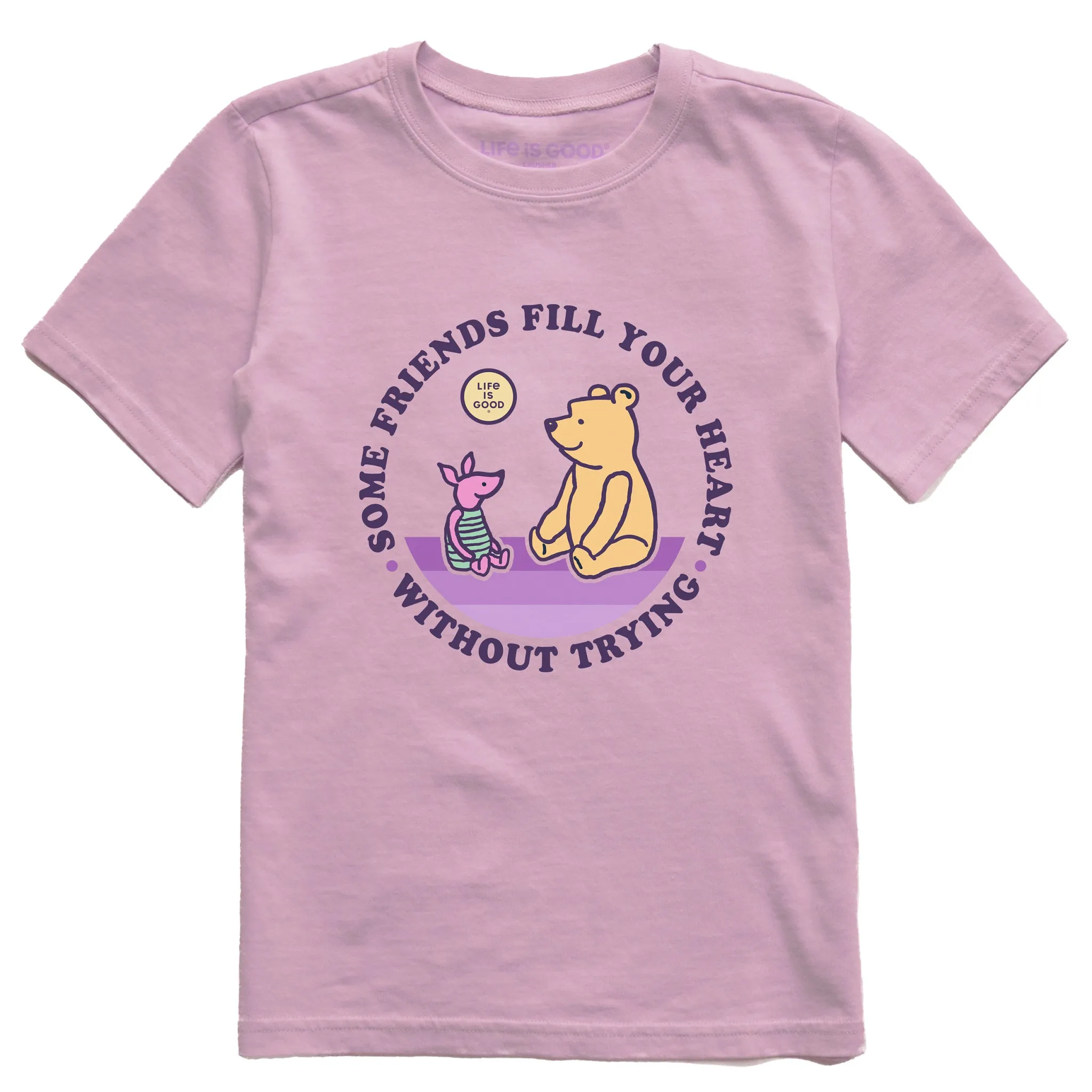 Kids Friends Fill Your Heart Winnie Short Sleeve Crusher Tee Life is Good