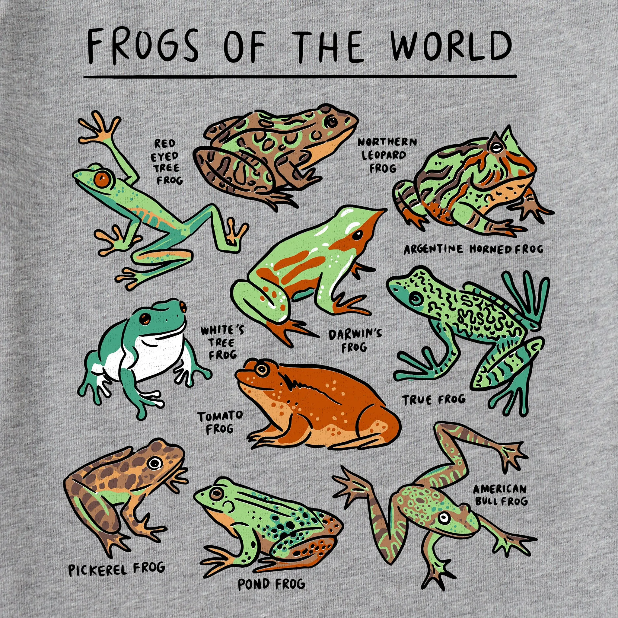 Kids Frogs of the World Short Sleeve Crusher Tee Life is Good