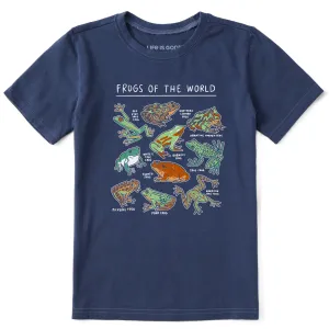 Kids Frogs of the World Short Sleeve Crusher Tee Life is Good