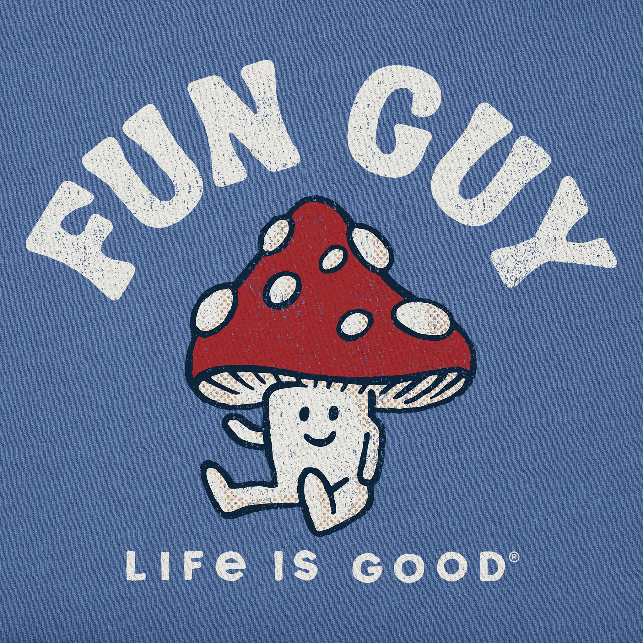 Kids Fun Guy Mushroom Short Sleeve Crusher Tee Life is Good
