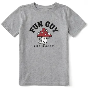 Kids Fun Guy Mushroom Short Sleeve Crusher Tee Life is Good