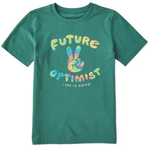 Kids Future Optimist Short Sleeve Crusher Tee Life is Good