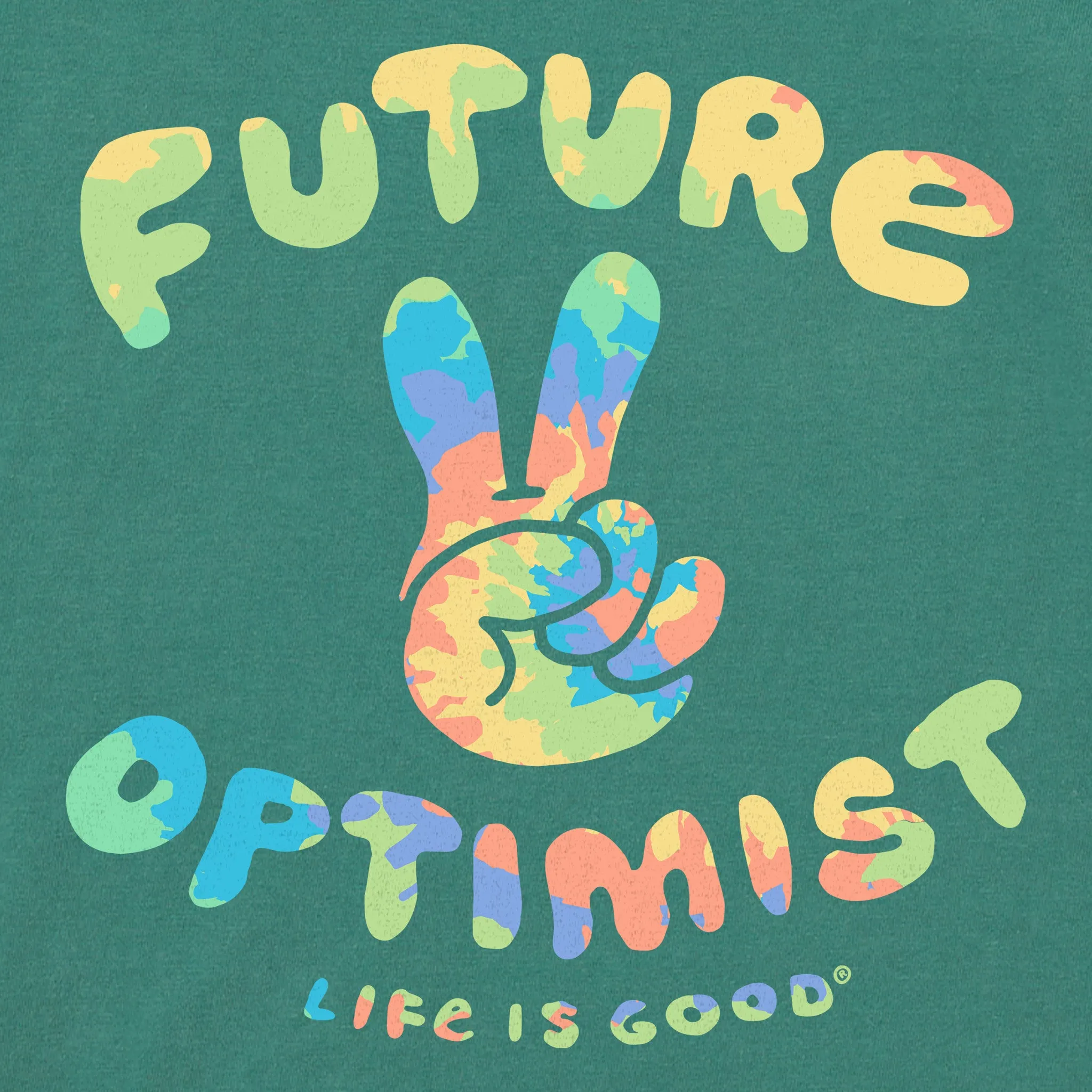Kids Future Optimist Short Sleeve Crusher Tee Life is Good