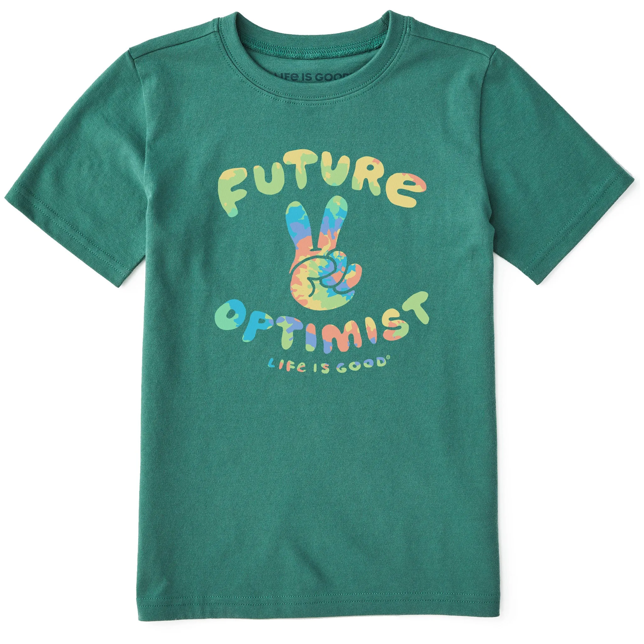 Kids Future Optimist Short Sleeve Crusher Tee Life is Good
