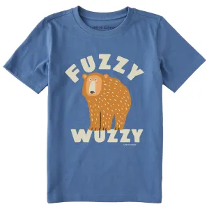 Kids Fuzzy Wuzzy Short Sleeve Crusher Tee Life is Good