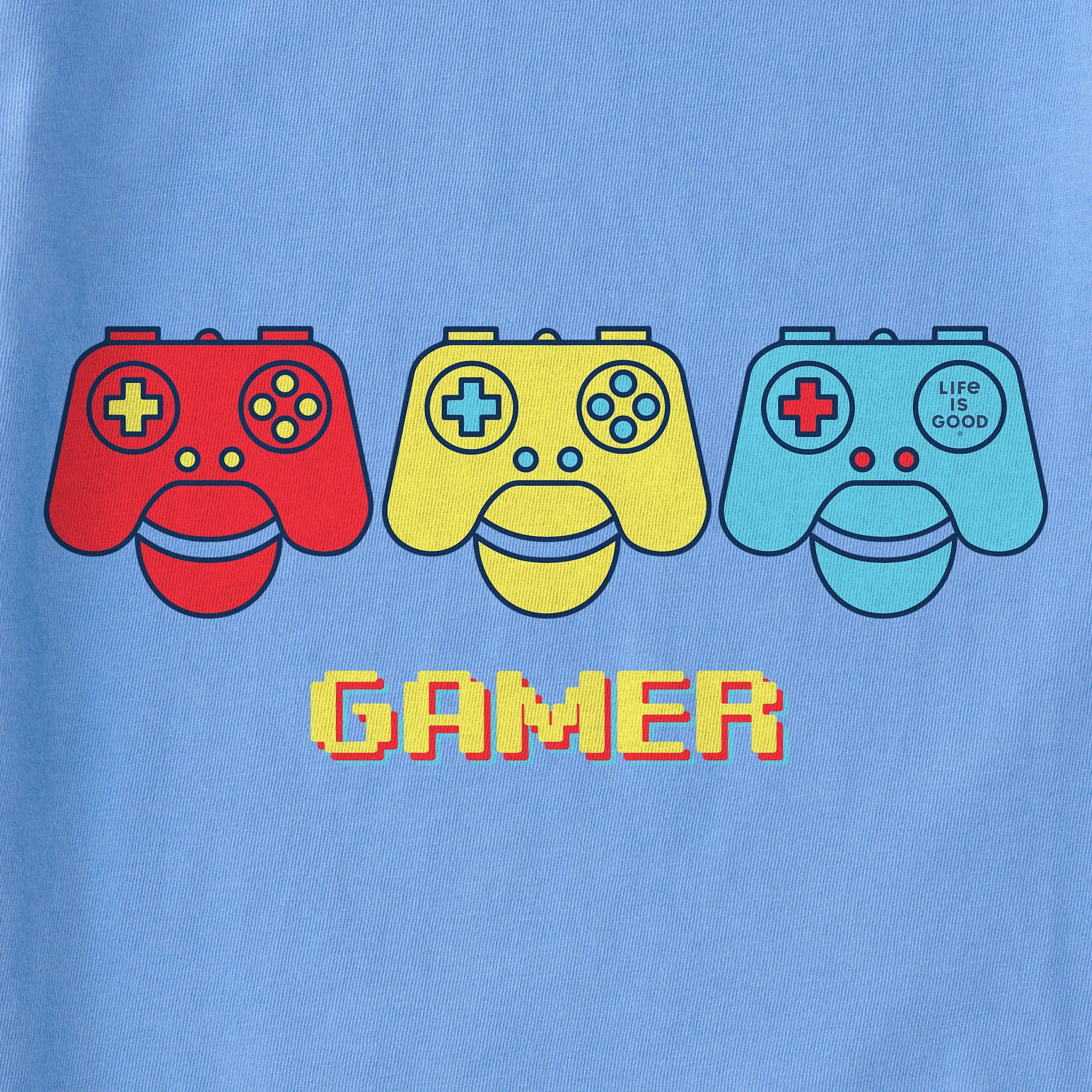 Kids Gamer Power Short Sleeve Crusher Tee Life is Good