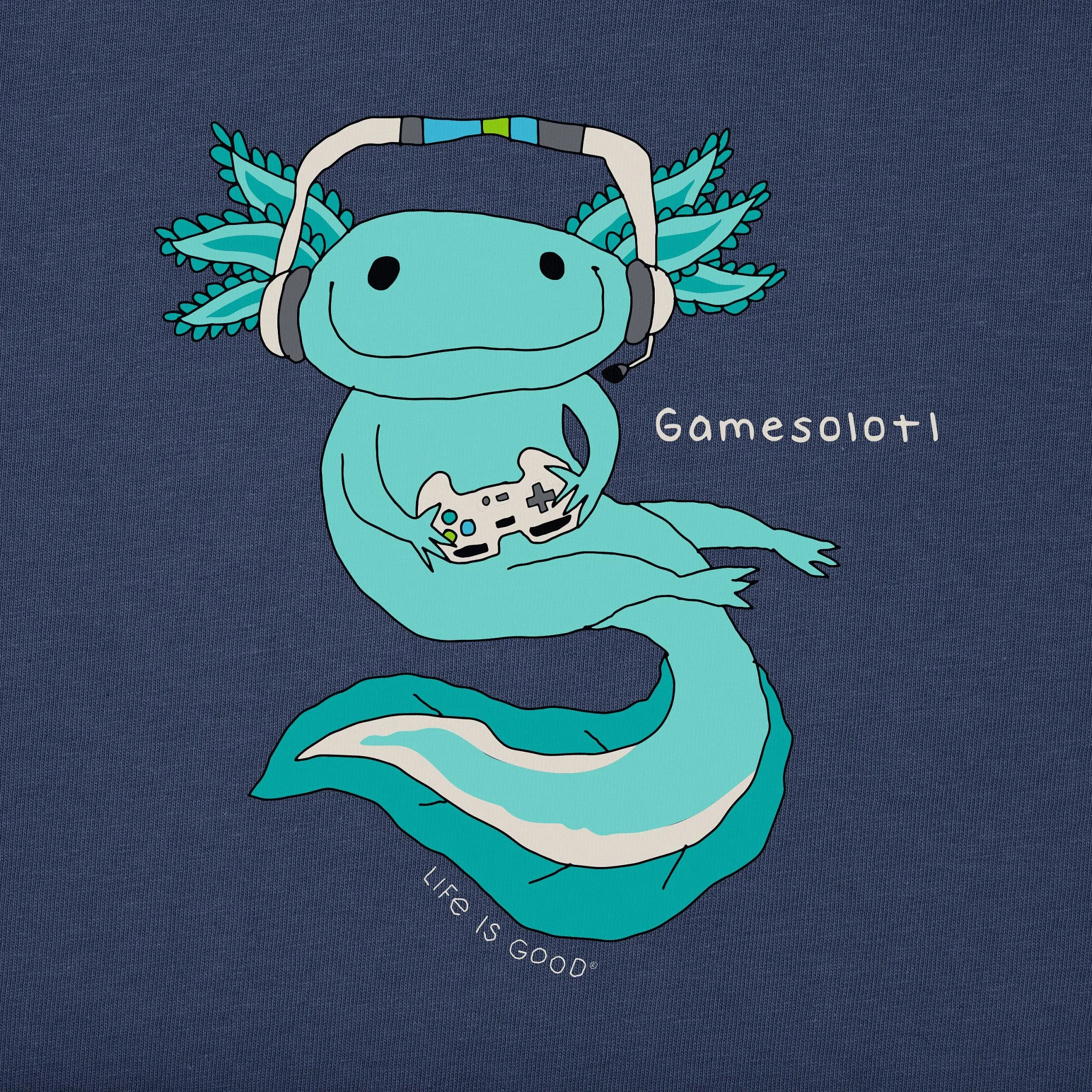 Kids Gamesolotl Long Sleeve Crusher Tee Life is Good
