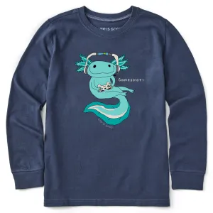 Kids Gamesolotl Long Sleeve Crusher Tee Life is Good