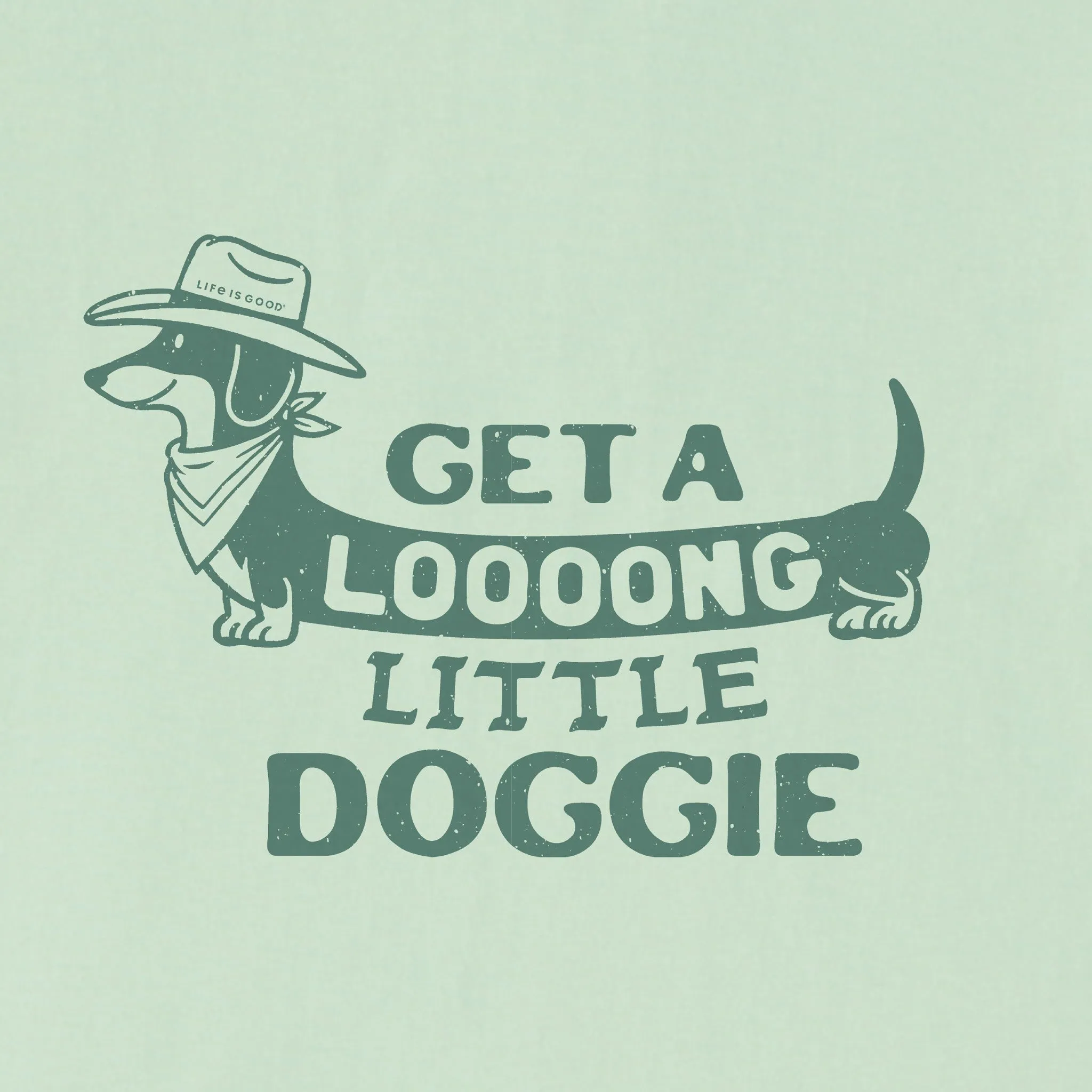 Kids Get a Loooong Little Doggie Short Sleeve Crusher Tee Life is Good