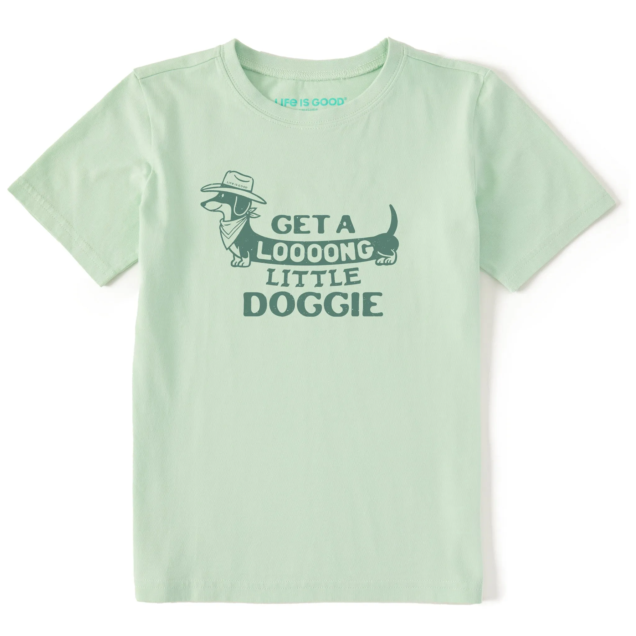 Kids Get a Loooong Little Doggie Short Sleeve Crusher Tee Life is Good
