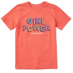Kids Girl Power Short Sleeve Crusher Tee Life is Good