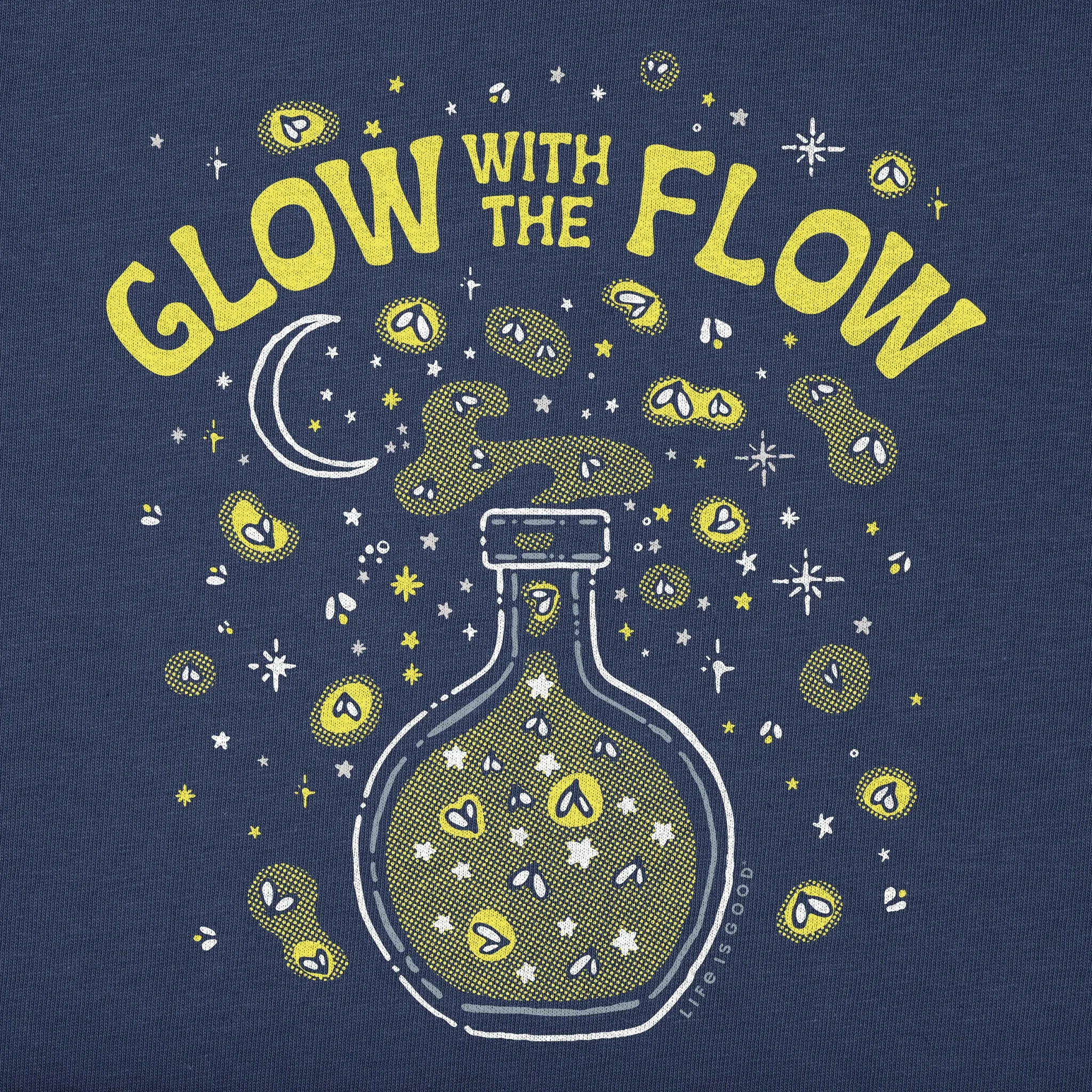 Kids Glow with the Flow Short Sleeve Crusher Tee Life is Good