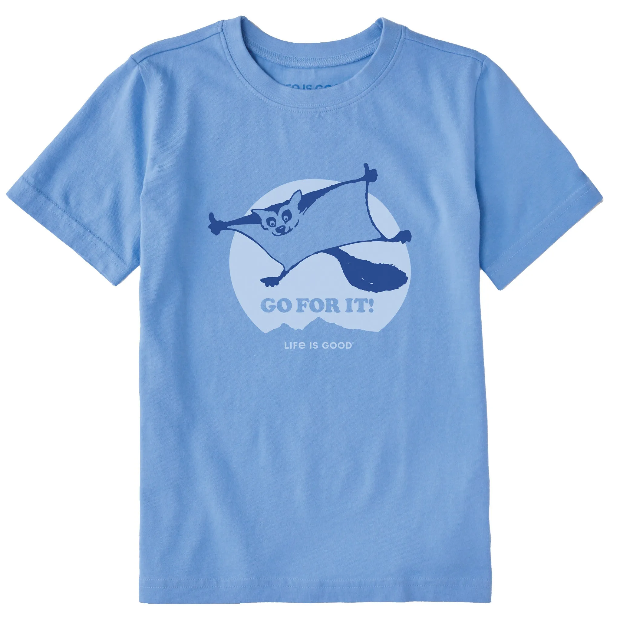 Kids Go For It Flying Squirrel Short Sleeve Crusher Tee Life is Good