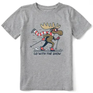 Kids Go With the Snow Short Sleeve Crusher Tee Life is Good
