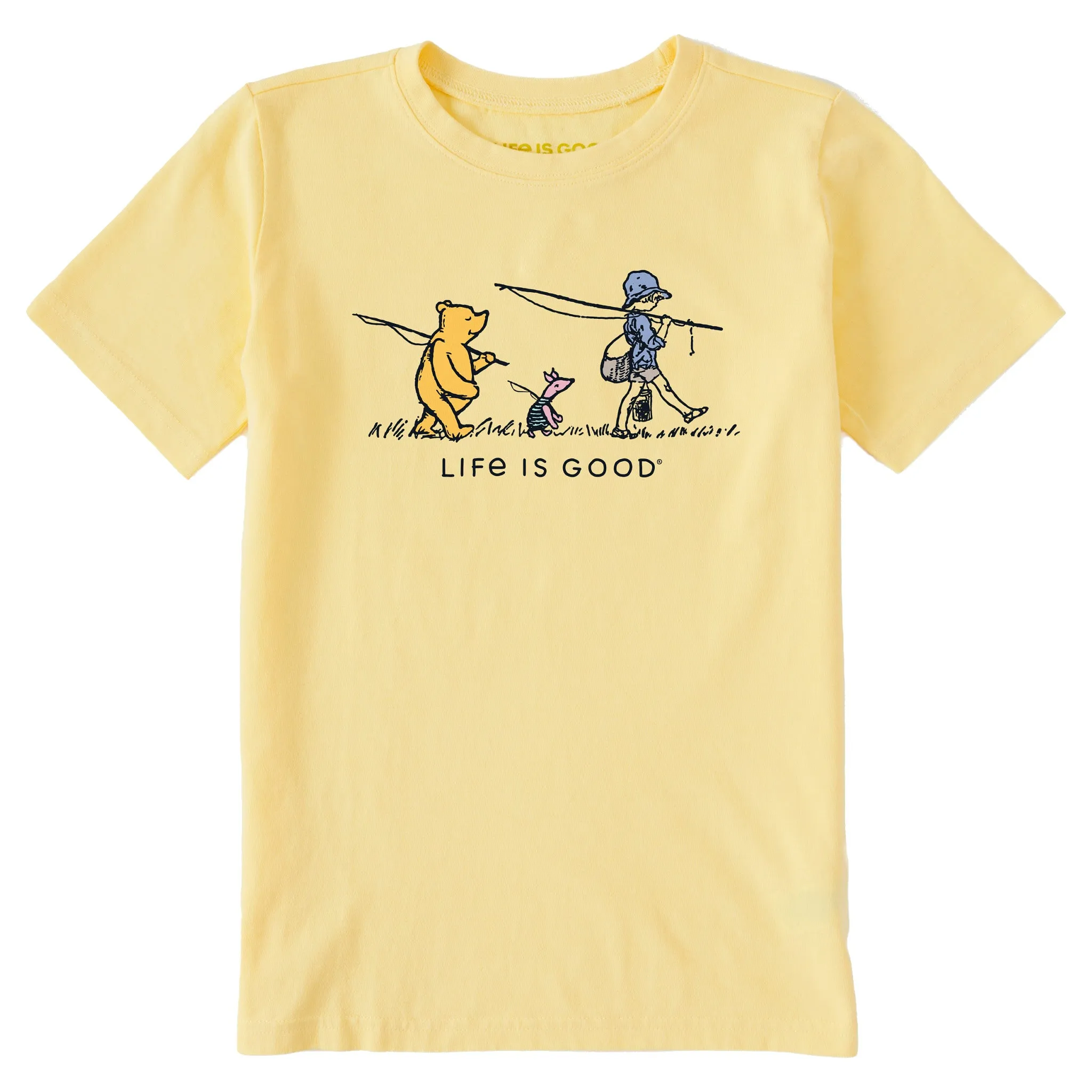 Kids Gone Fishin' Winnie Short Sleeve Crusher Tee Life is Good