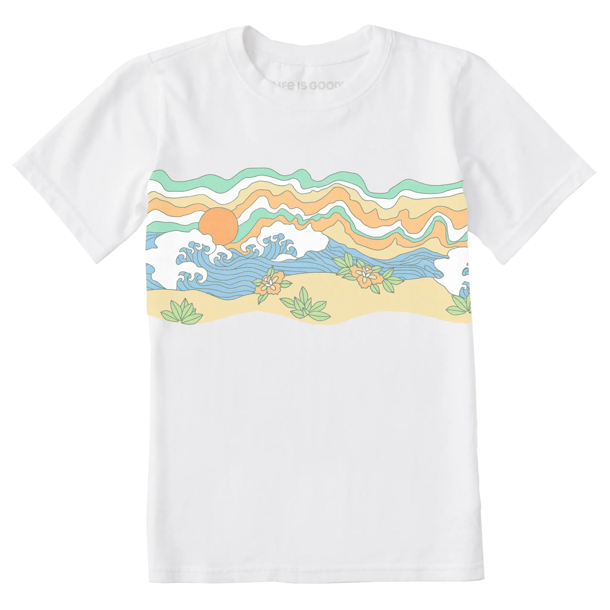 Kids Gone To The Beach Short Sleeve Crusher Tee Life is Good