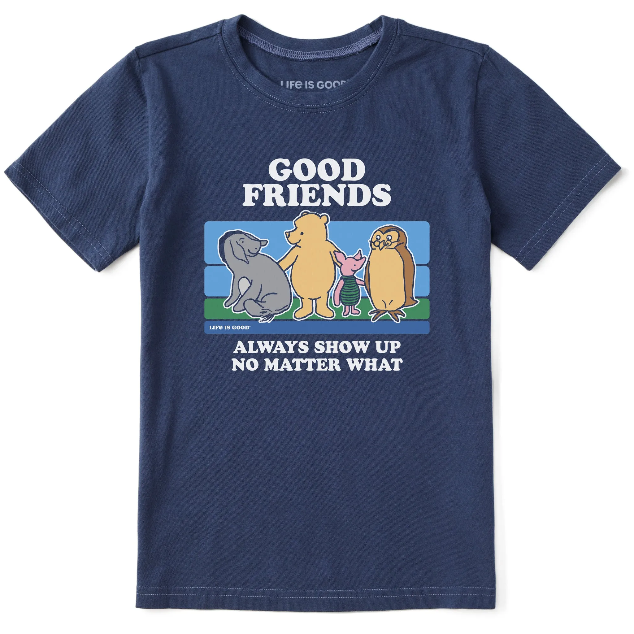 Kids Good Friends Winnie Short Sleeve Crusher Tee Life is Good