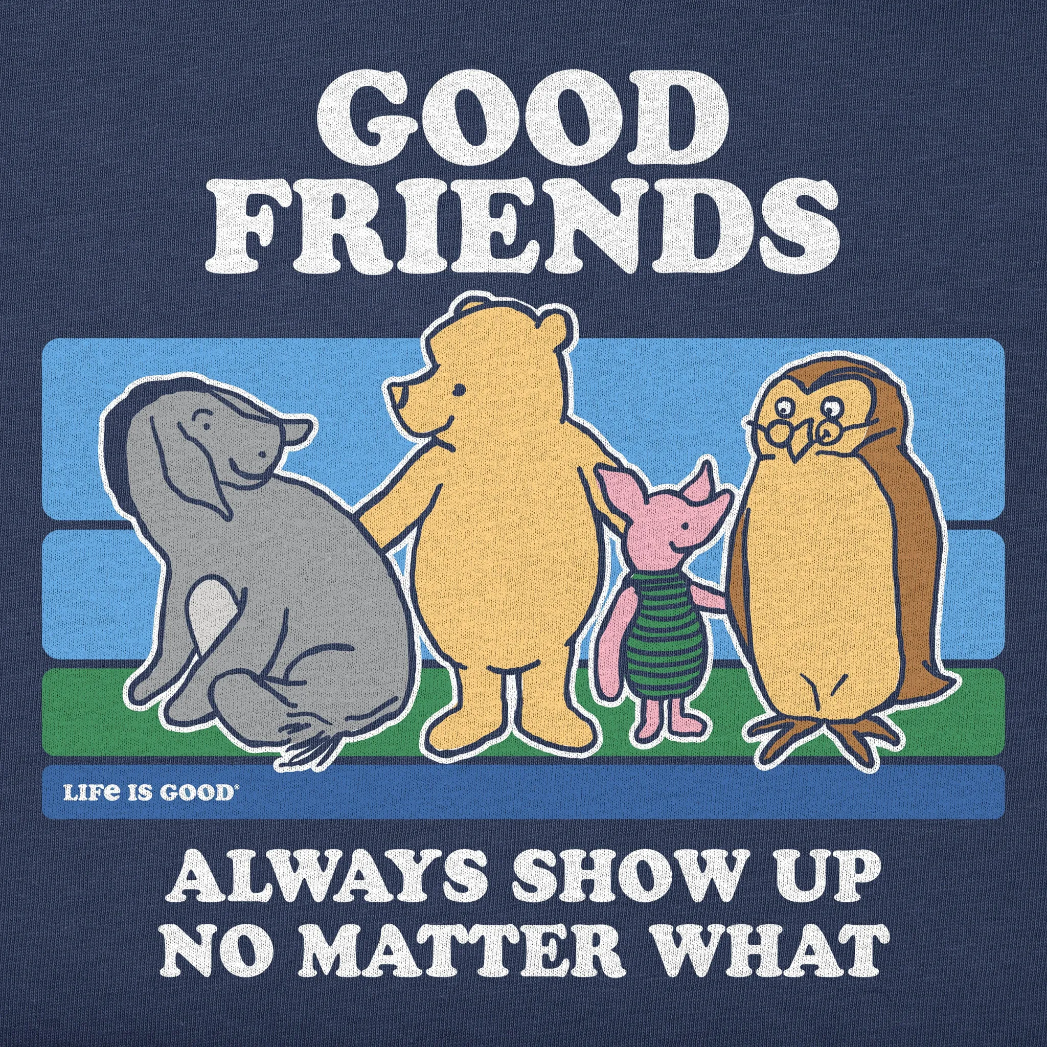 Kids Good Friends Winnie Short Sleeve Crusher Tee Life is Good