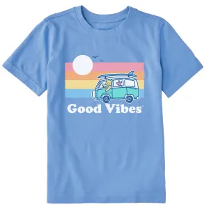 Kids Good Vibes Winnie & P Van Short Sleeve Crusher Tee Life is Good
