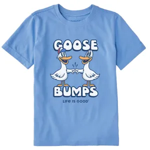 Kids Goose Bumps Mascot Short Sleeve Crusher Tee Life is Good