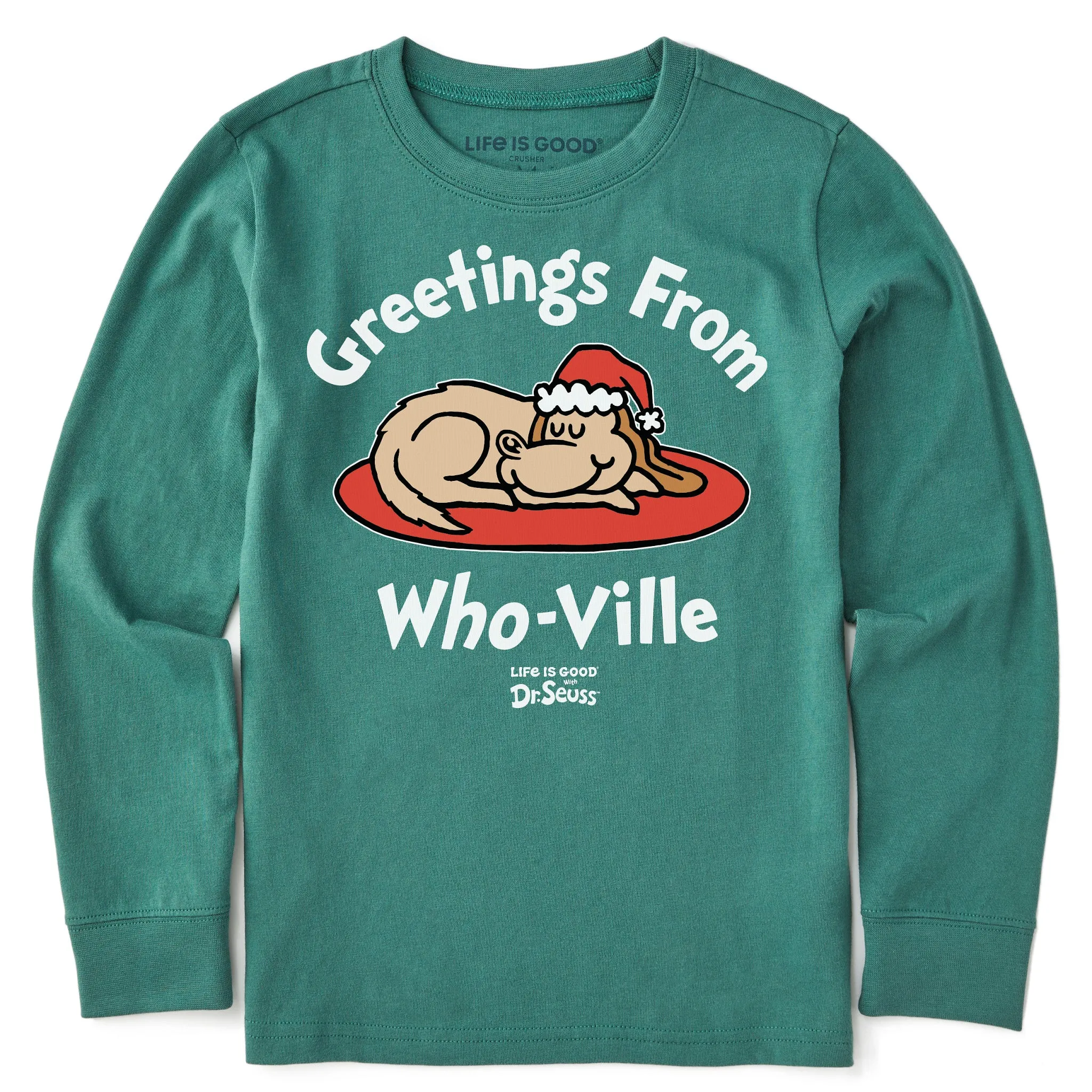 Kids Greetings from Who-Ville Max Long Sleeve Crusher Tee Life is Good