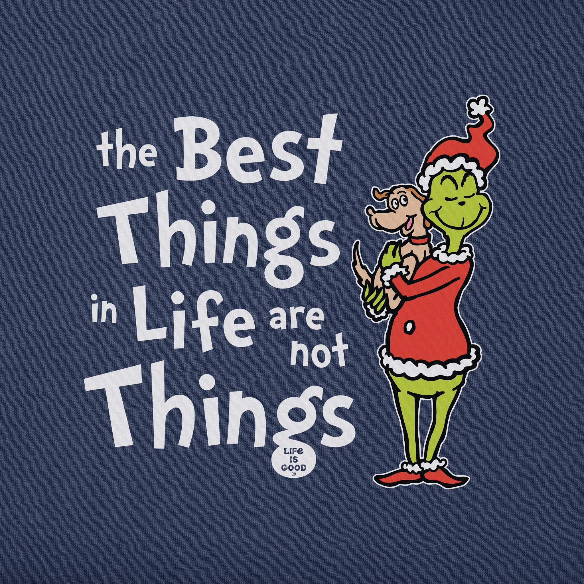 Kids Grinch and Max The Best Things Long Sleeve Crusher Tee Life is Good