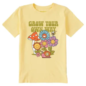 Kids Grow Your Own Way Garden Short Sleeve Crusher Tee Life is Good
