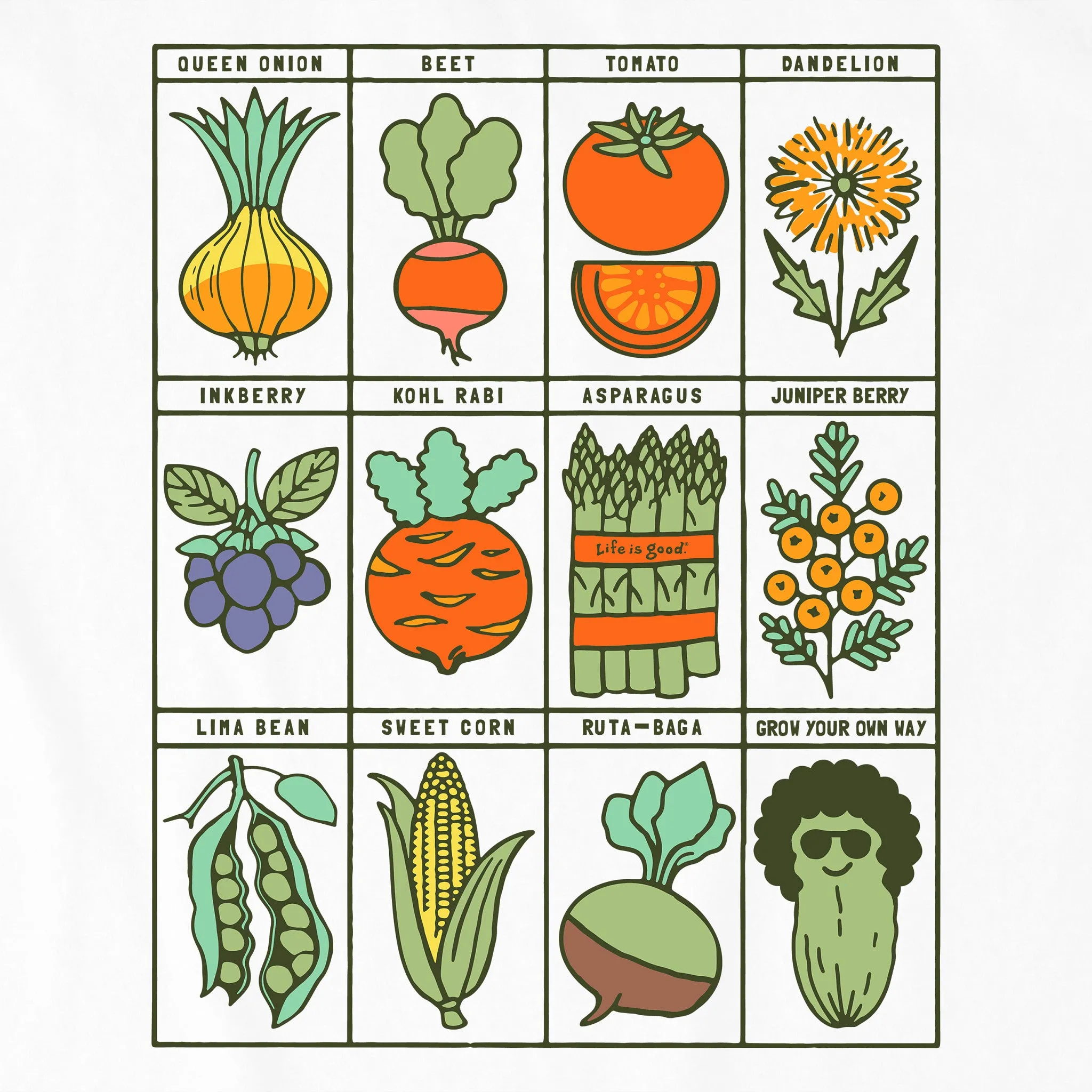 Kids Grow Your Own Way Short Sleeve Crusher Tee Life is Good